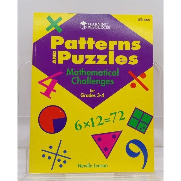 Patterns & Puzzles Mathematical Challenges For Grades 3-4 By Neville Leeson. - Picture 1 of 5